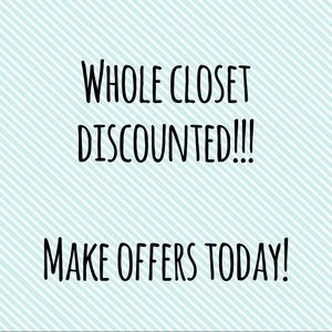 Whole closet discounted!